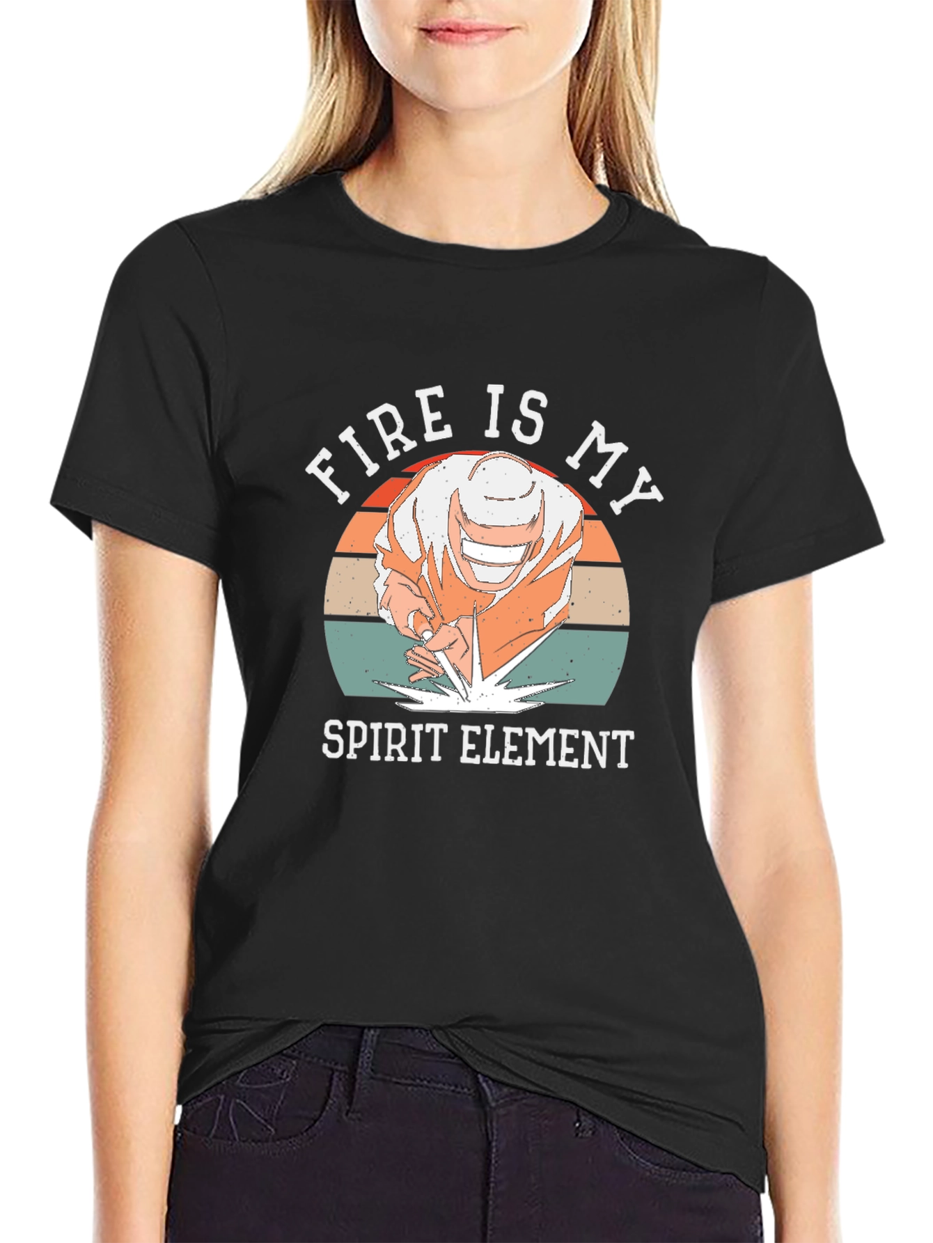 Fire is My Spirit Element Graphic T-Shirt