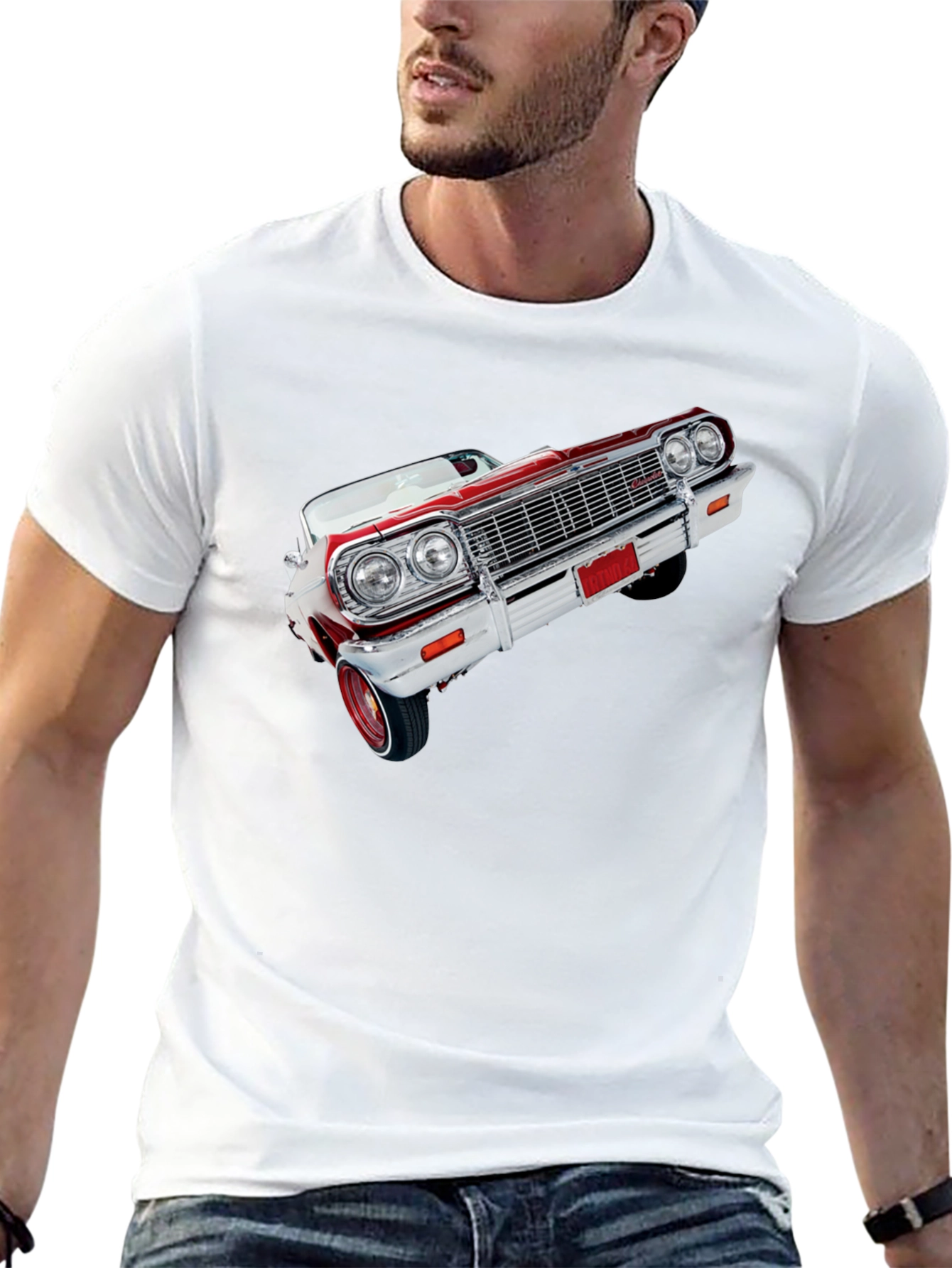Classic Car Graphic Tee - Black