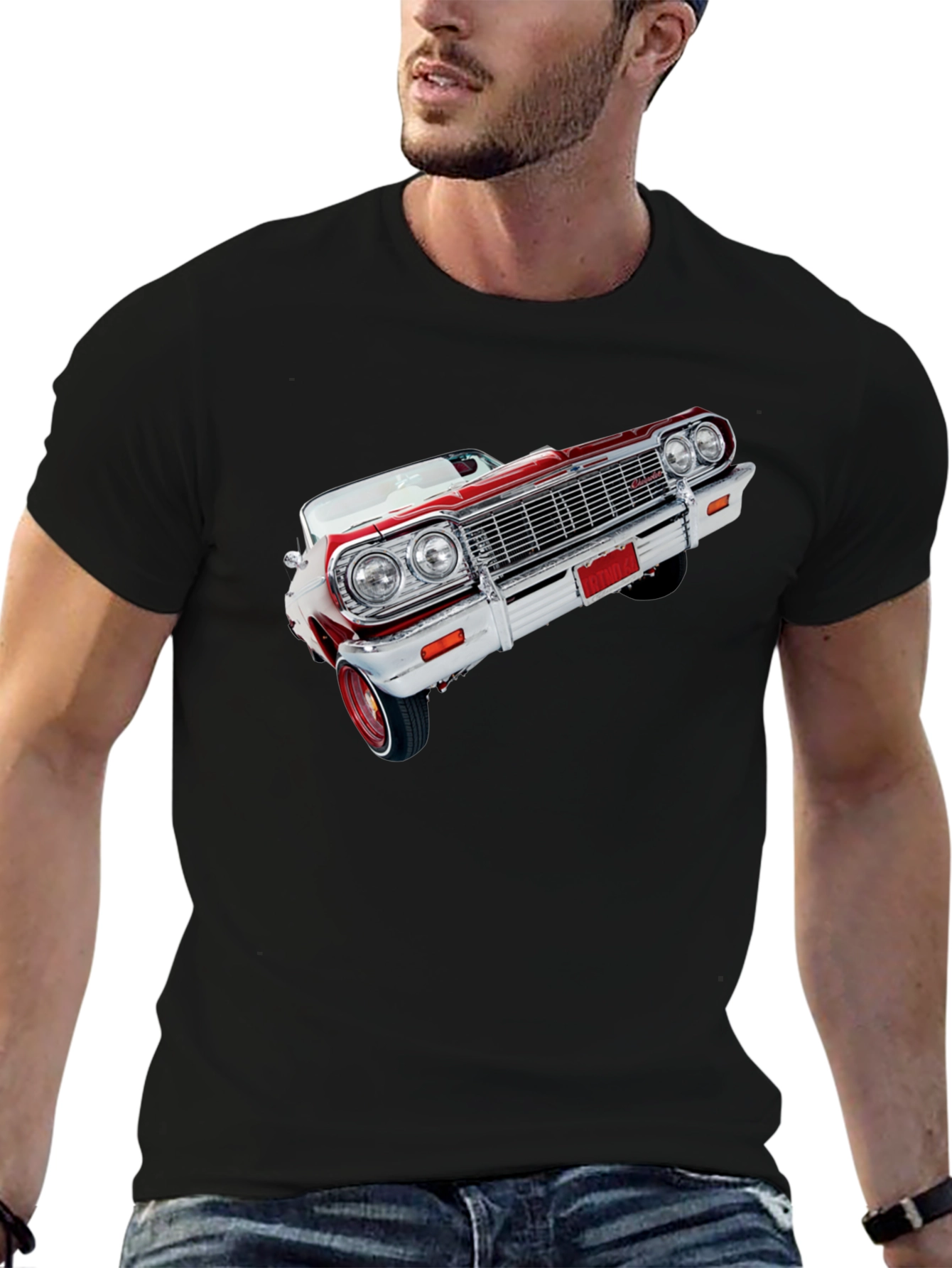 Classic Car Graphic Tee - Black