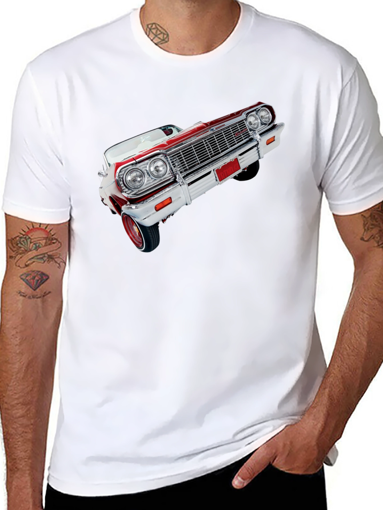 Classic Car Graphic Tee - Black