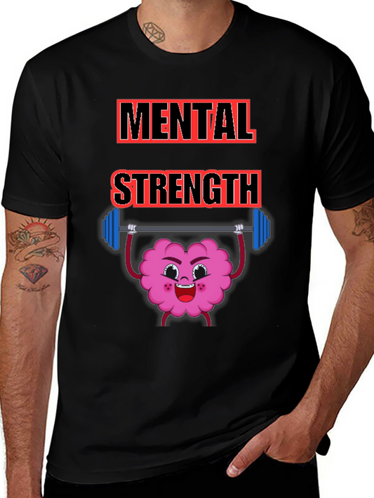Mental Strength Graphic Tee - Brain Power T-Shirt