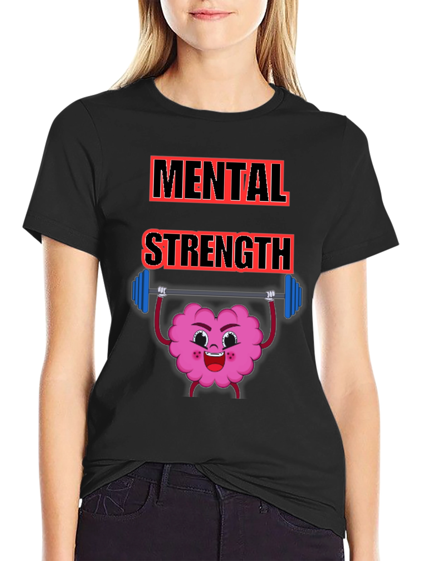 Mental Strength Graphic Tee - Brain Power T-Shirt