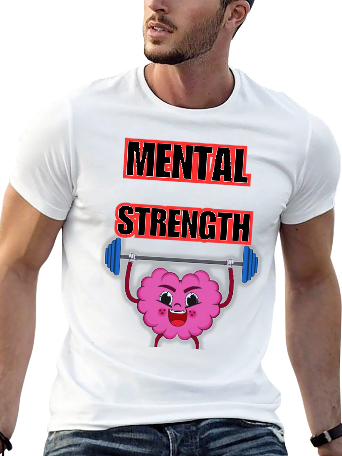 Mental Strength Graphic Tee - Brain Power T-Shirt