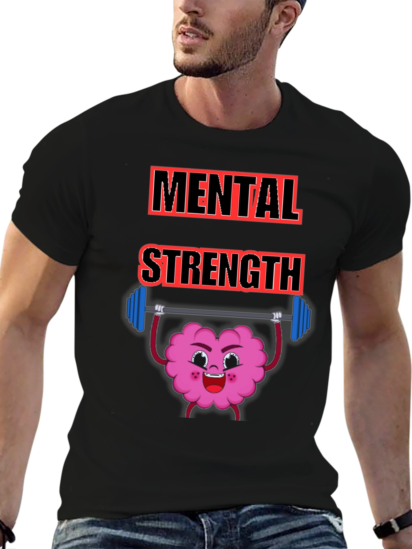 Mental Strength Graphic Tee - Brain Power T-Shirt