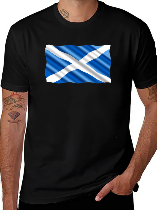 Scottish Flag Black T-Shirt
