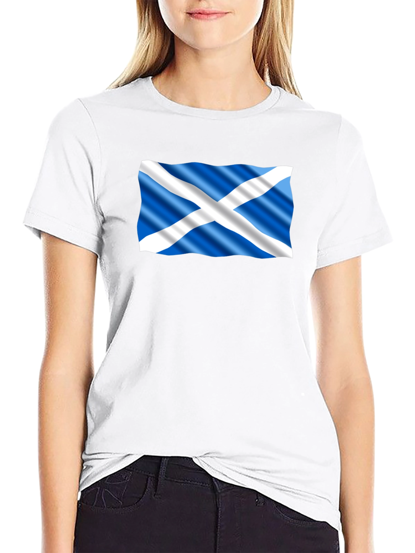 Scottish Flag Black T-Shirt