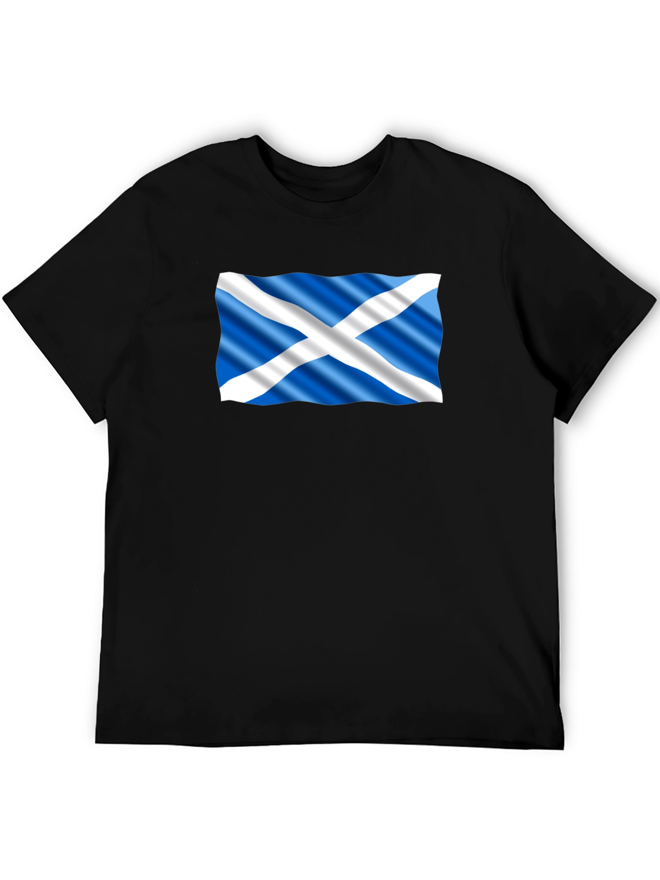 Scottish Flag Black T-Shirt