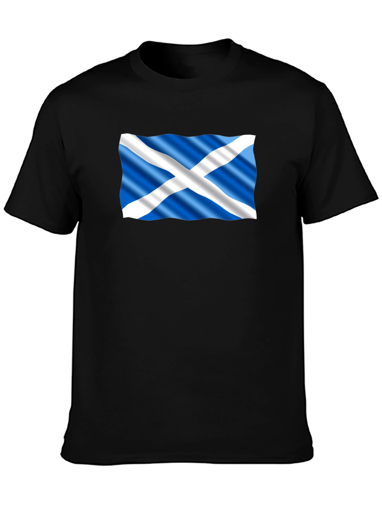 Scottish Flag Black T-Shirt