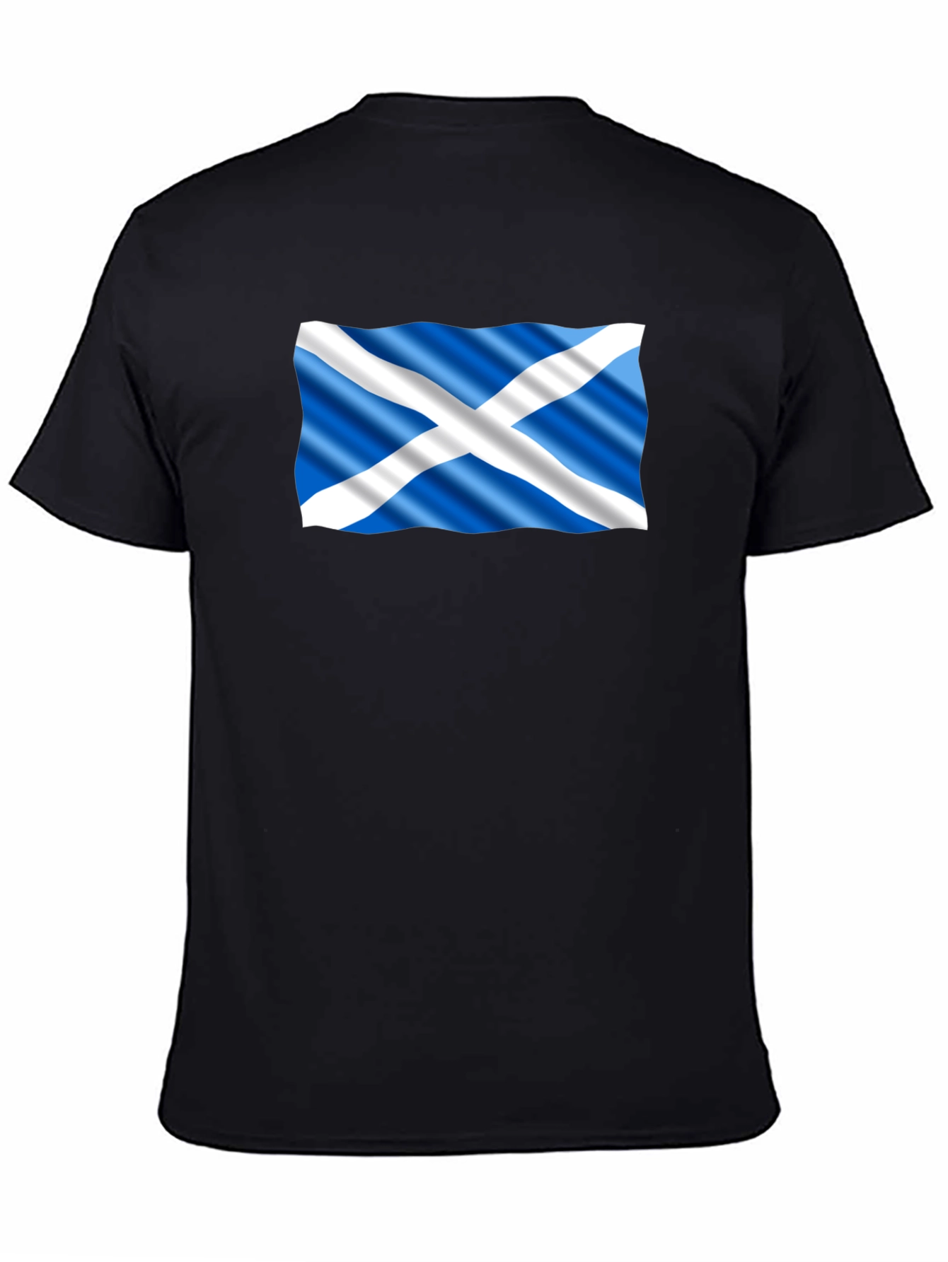 Scottish Flag Black T-Shirt