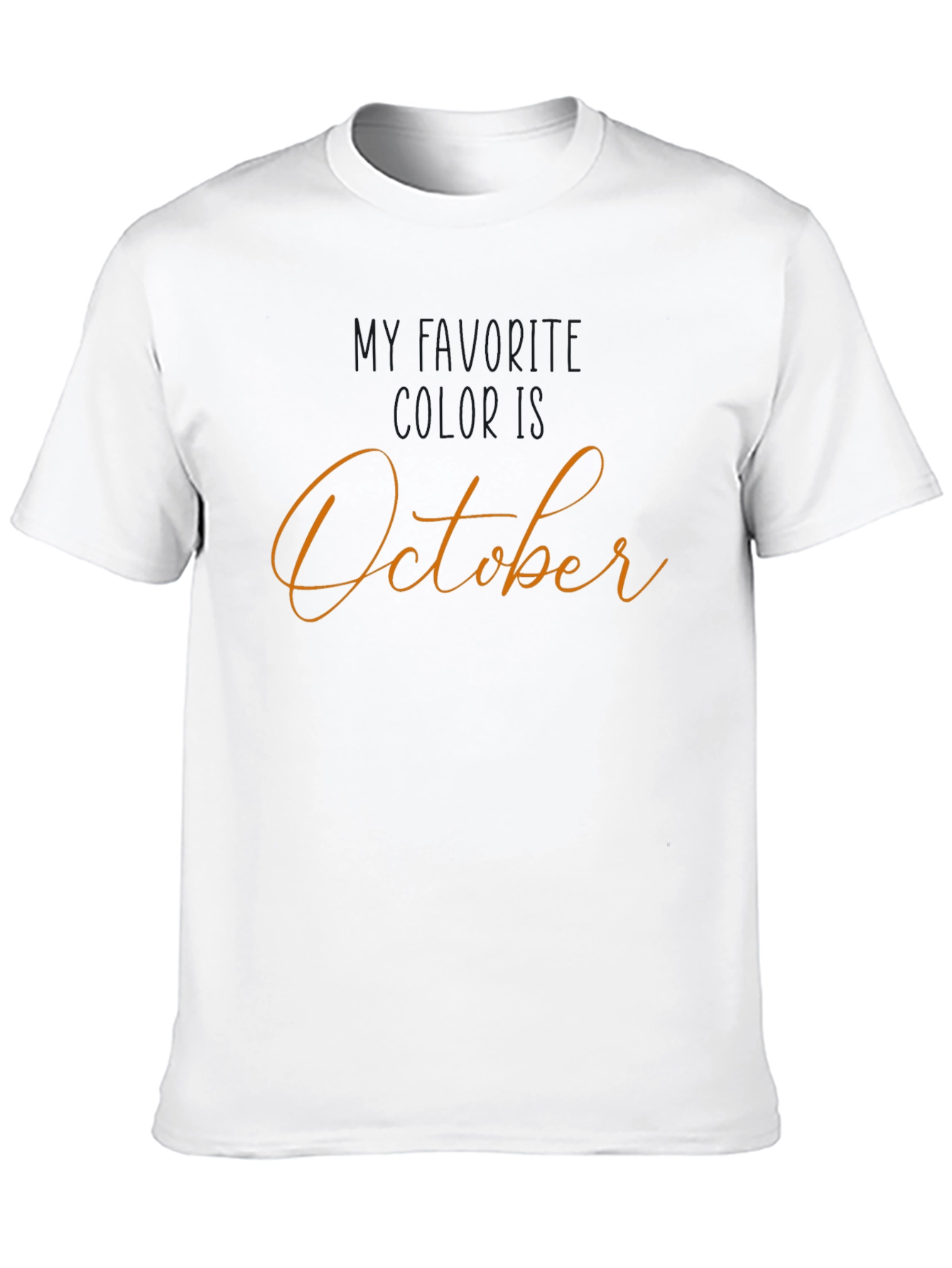 October Birthday T-Shirt - Black