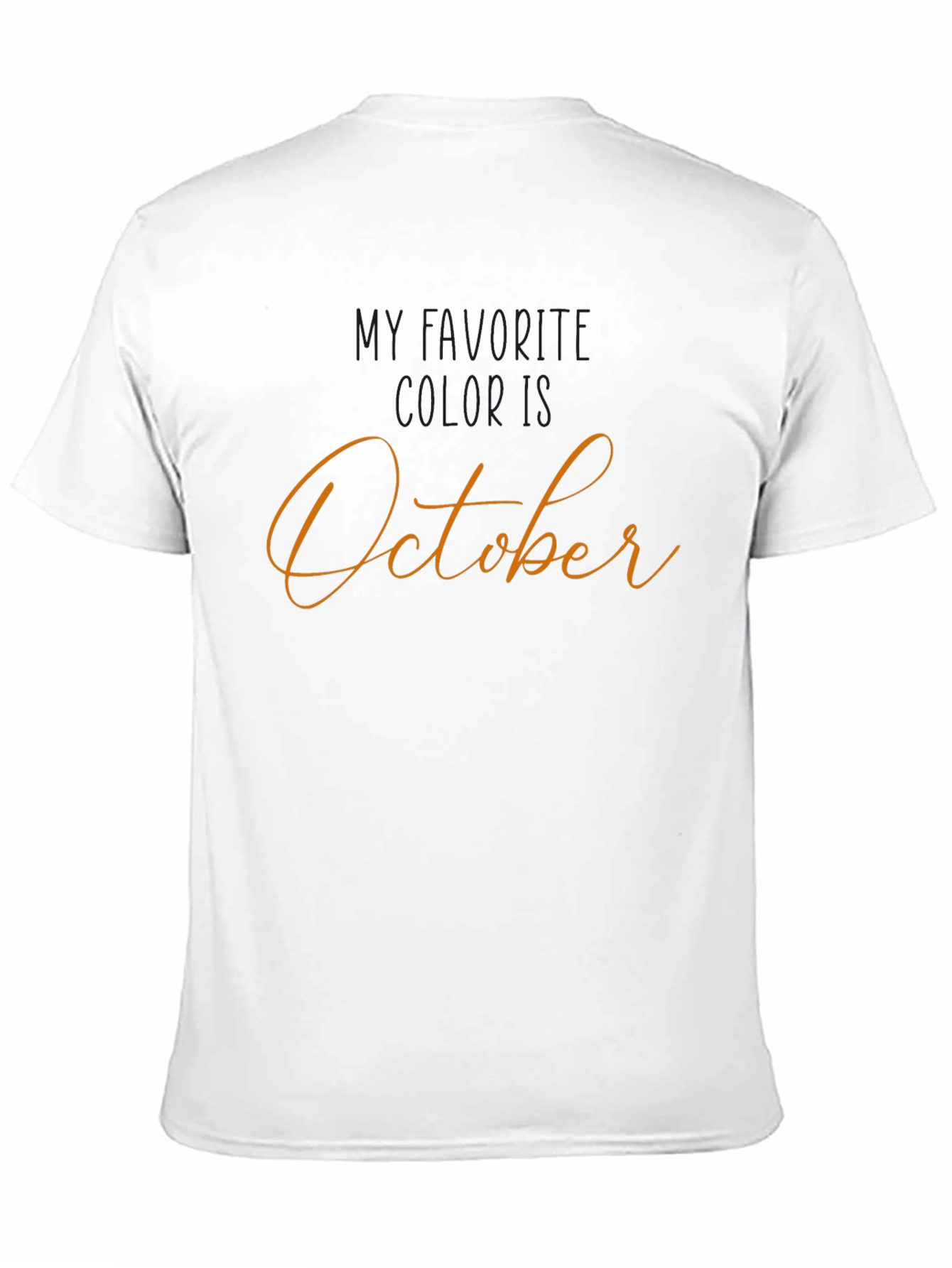 October Birthday T-Shirt - Black