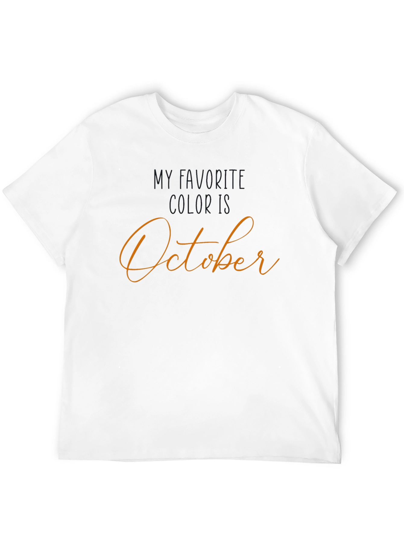 October Birthday T-Shirt - Black