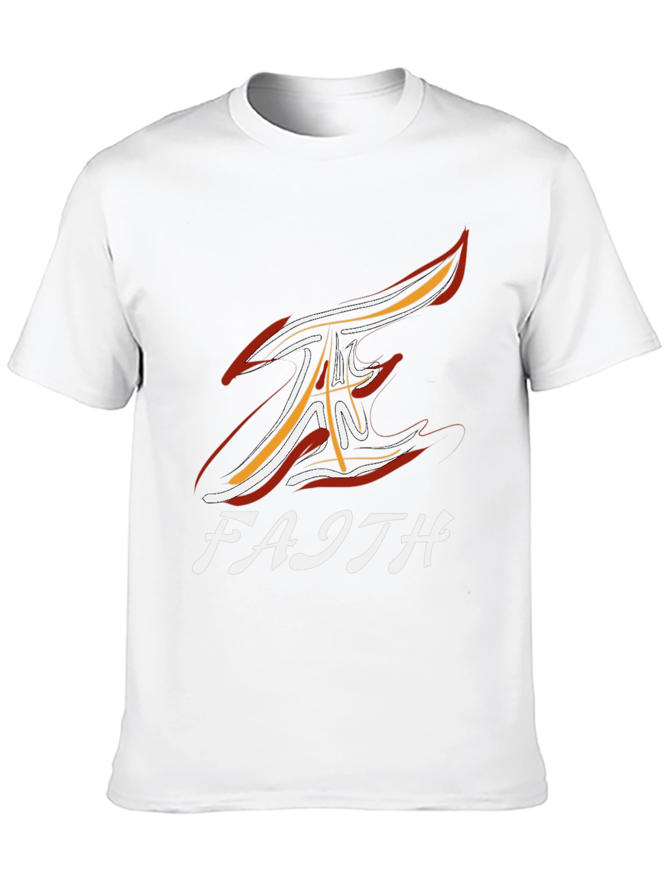 Faith Graphic Print Black T-Shirt