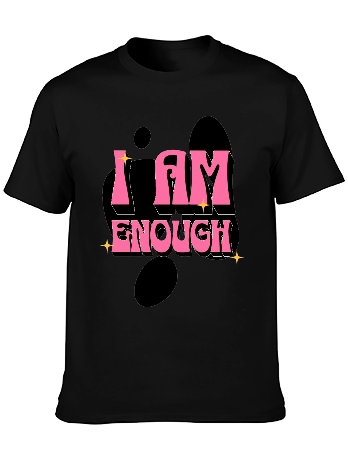 I Am Enough Graphic Tee - Black