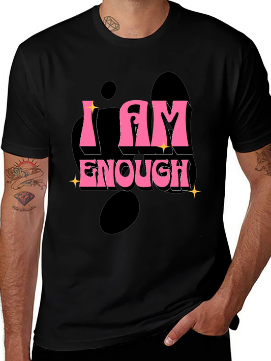 I Am Enough Graphic Tee - Black