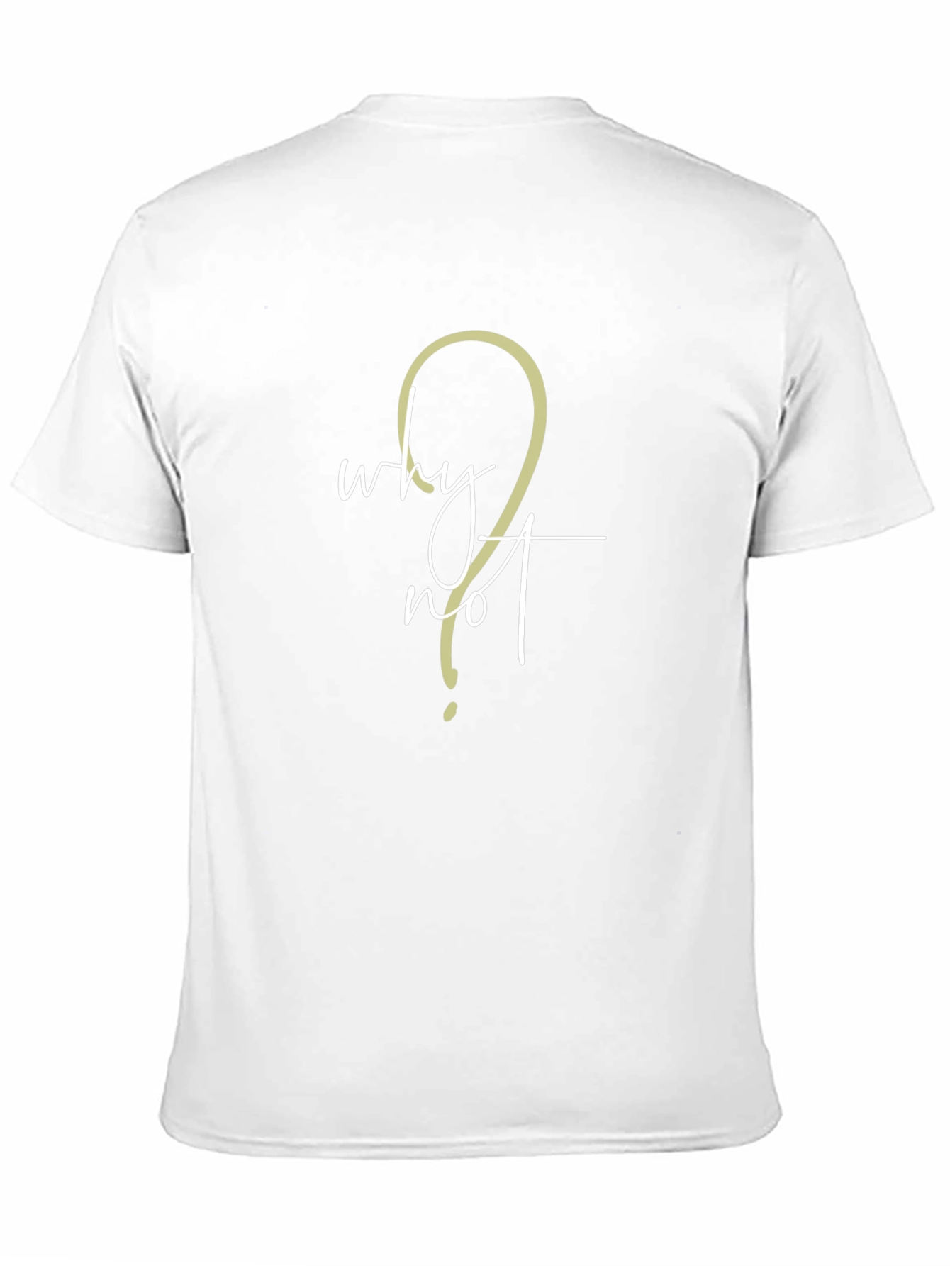 Why Not? Mens Black Graphic T-Shirt