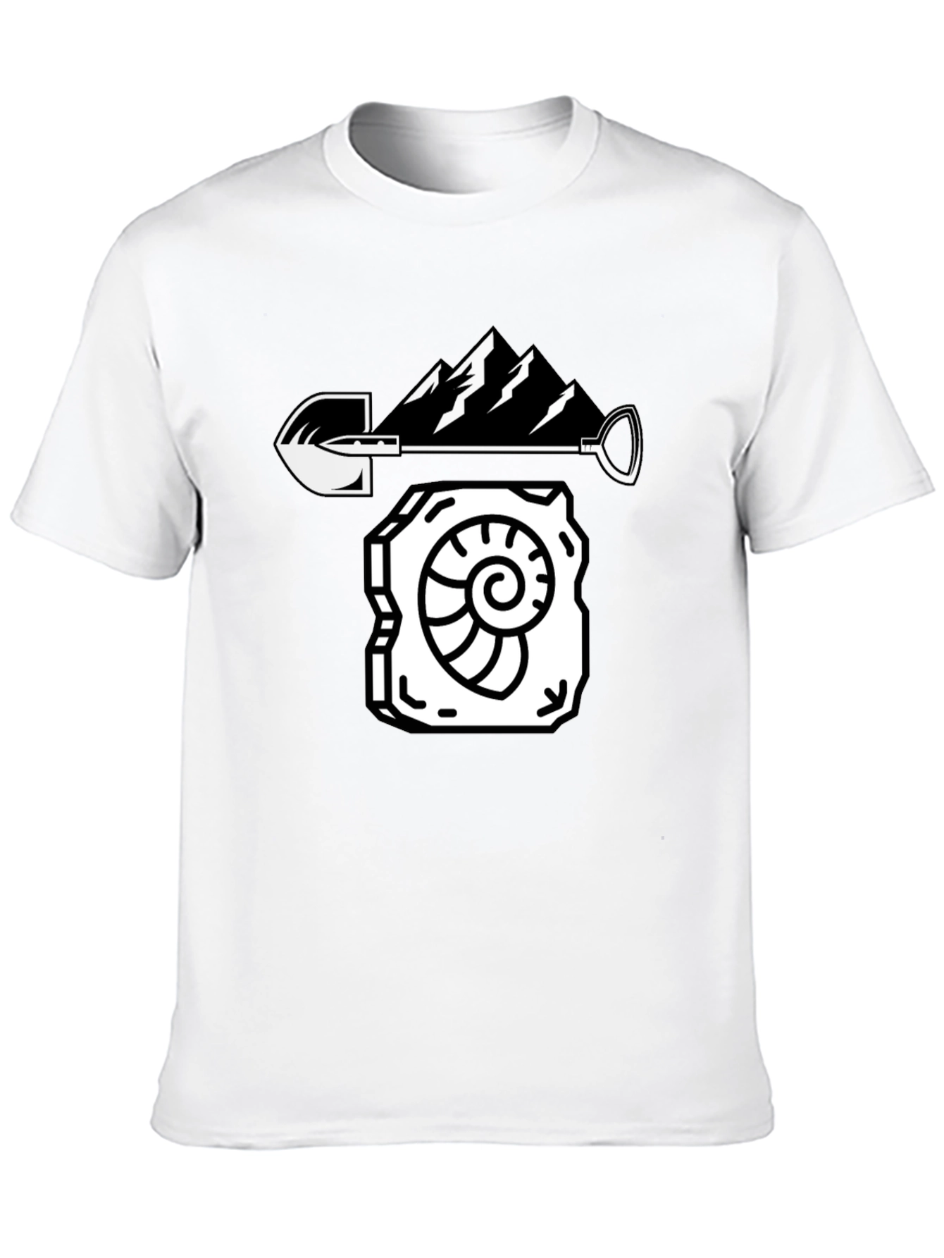 Fossil Hunter Tee - Mountain Shovel Design