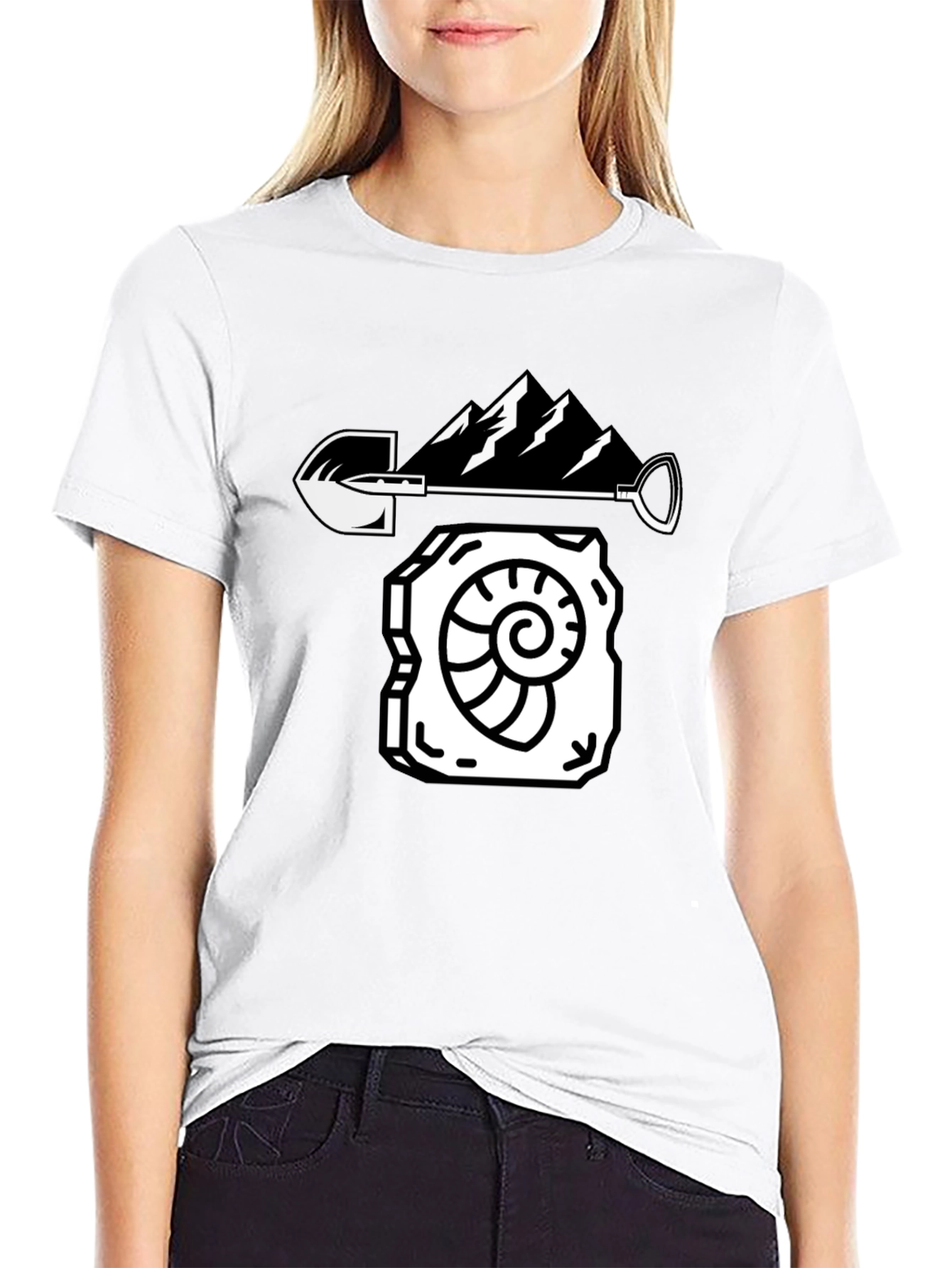 Fossil Hunter Tee - Mountain Shovel Design