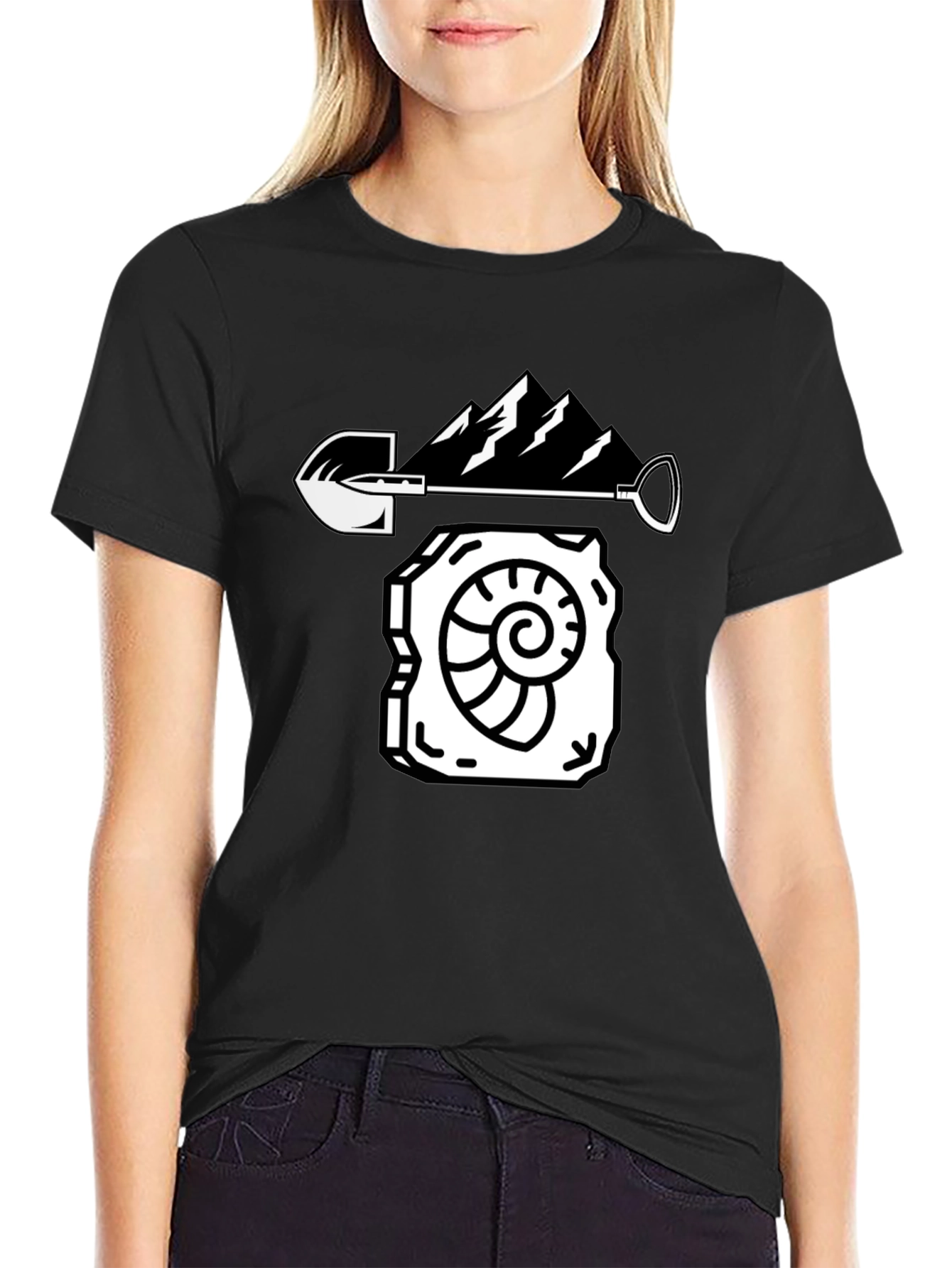 Fossil Hunter Tee - Mountain Shovel Design