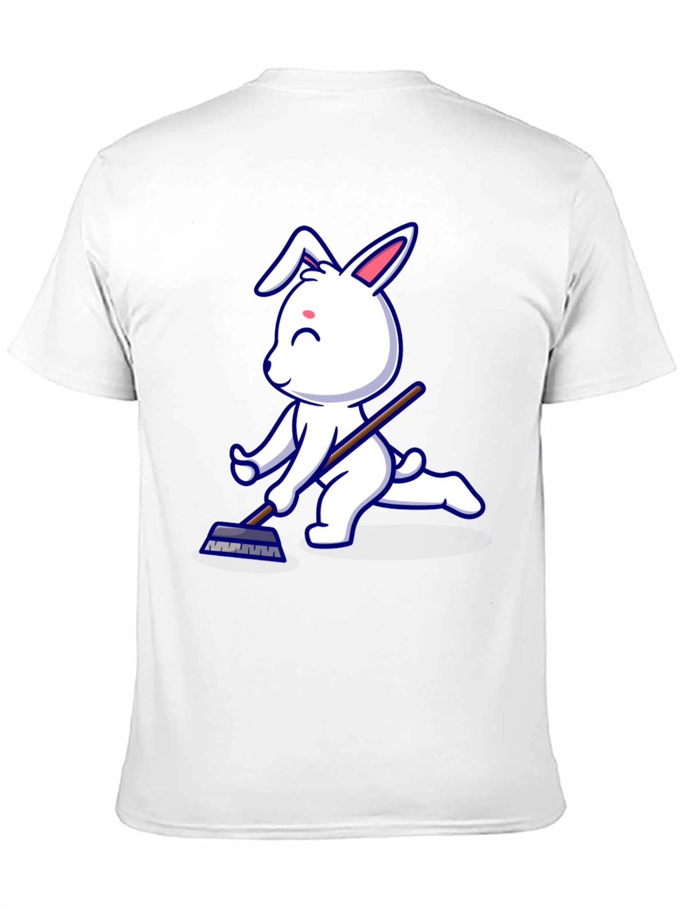 Bunny Curling T-Shirt - Novelty Ice Sport Tee