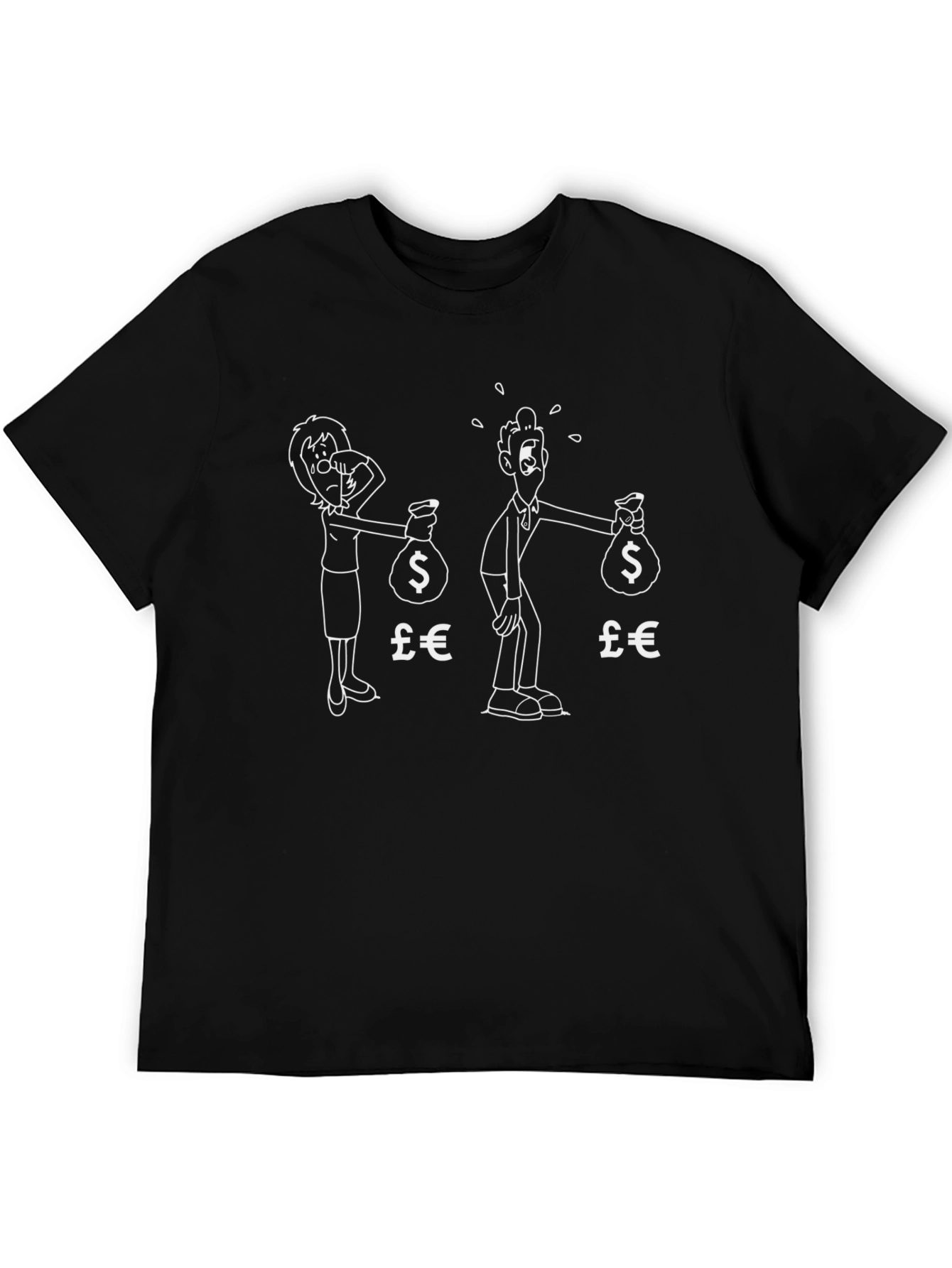 Humorous Cartoon Graphic T-Shirt