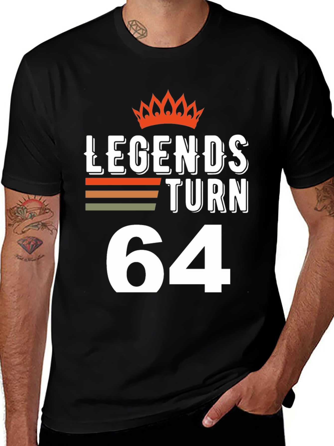 Legends Turn 64 T-Shirt - Birthday Gift