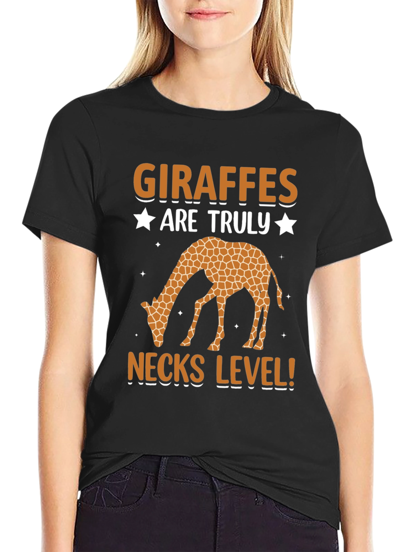 Giraffe Necks Level Graphic T-Shirt