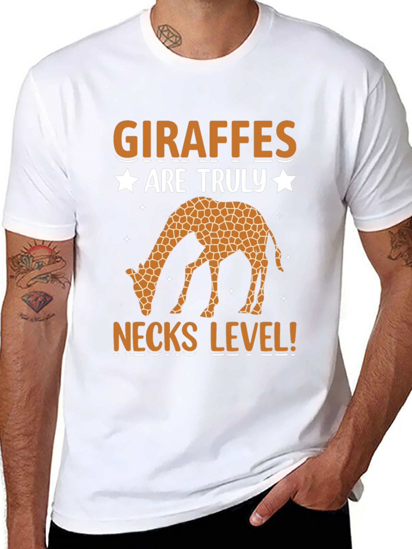 Giraffe Necks Level Graphic T-Shirt