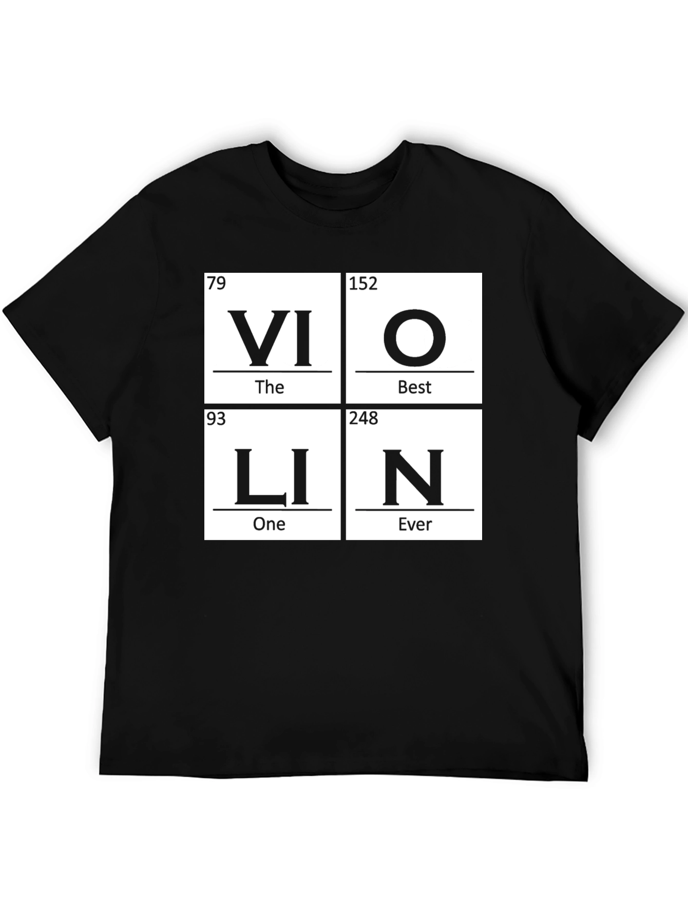 Violin Periodic Table Funny Music T-Shirt