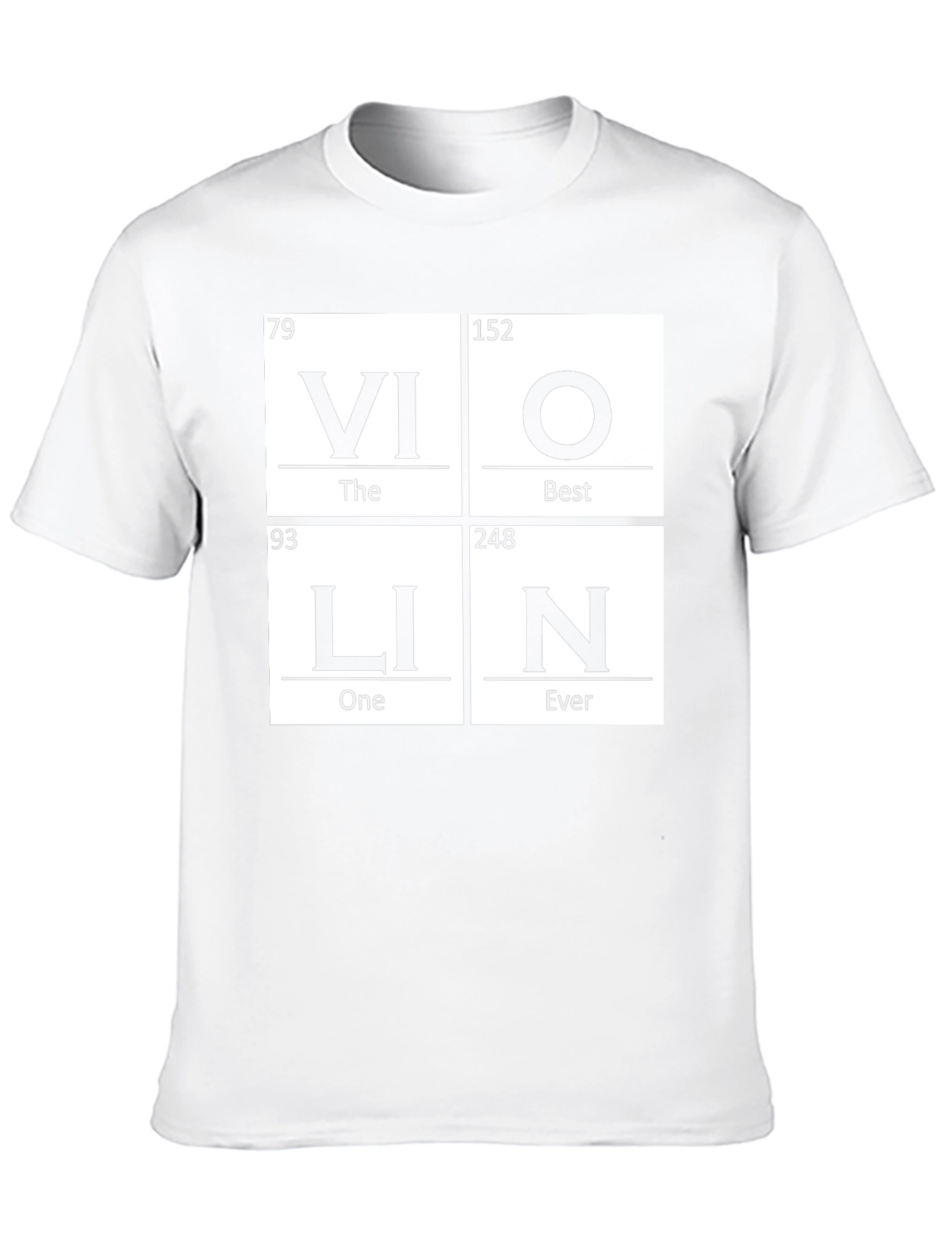Violin Periodic Table Funny Music T-Shirt