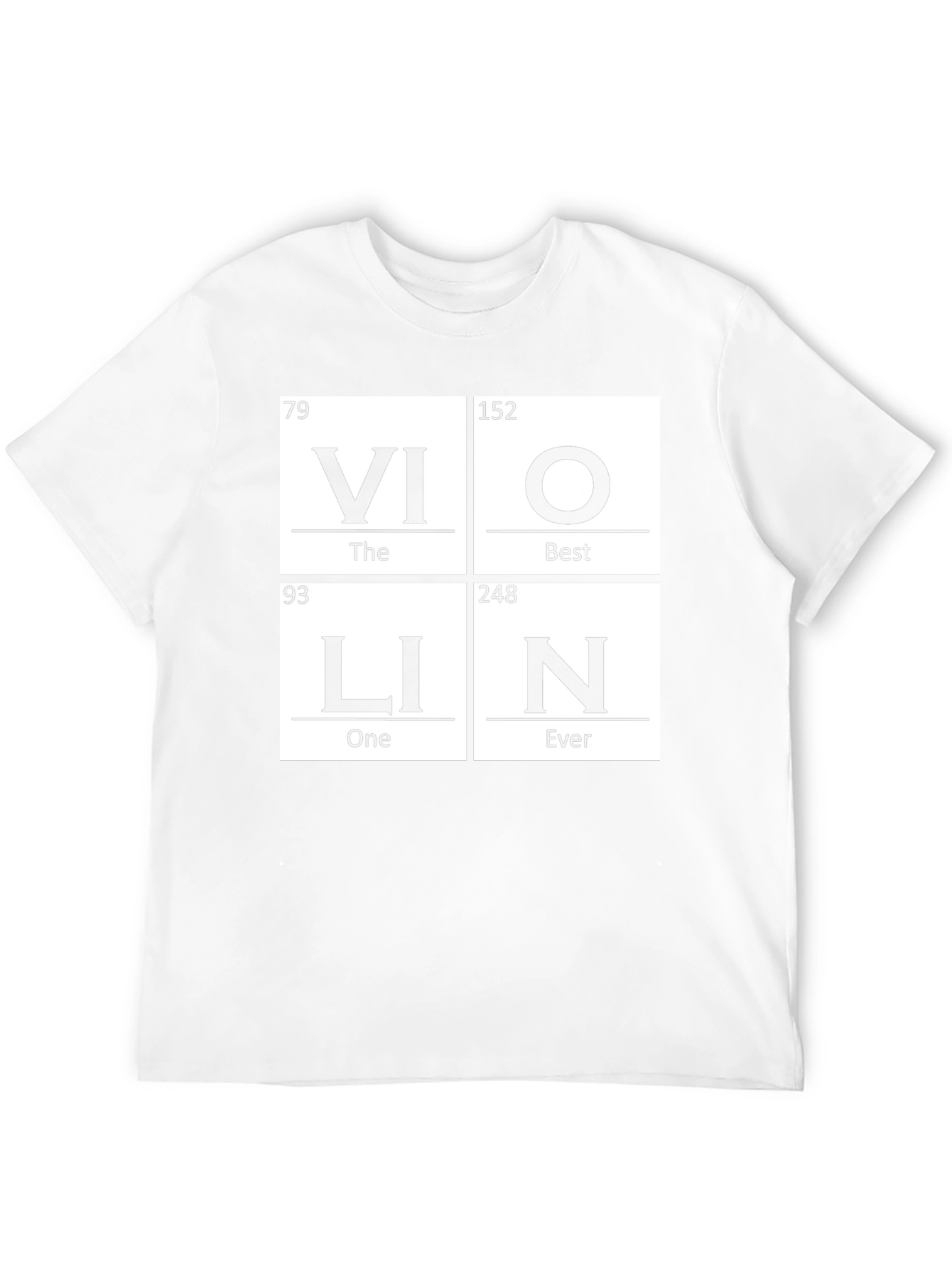 Violin Periodic Table Funny Music T-Shirt