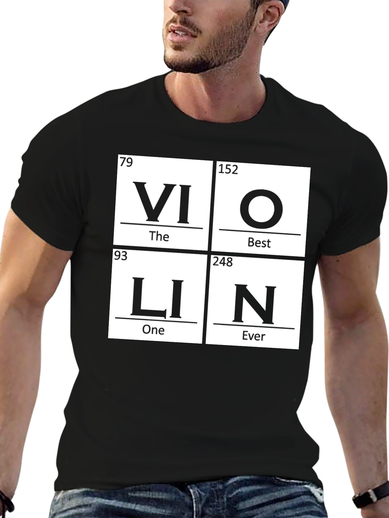 Violin Periodic Table Funny Music T-Shirt