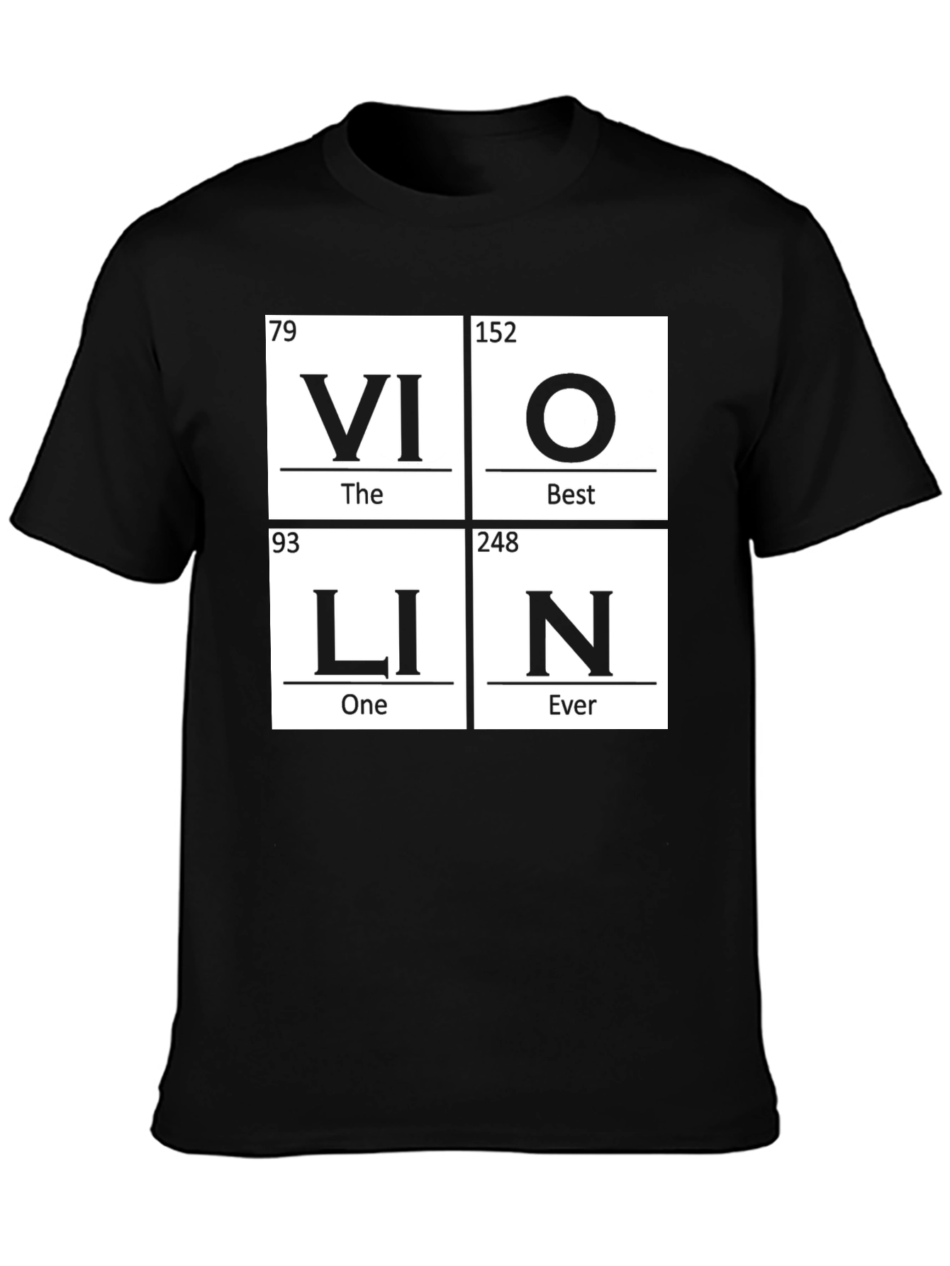 Violin Periodic Table Funny Music T-Shirt
