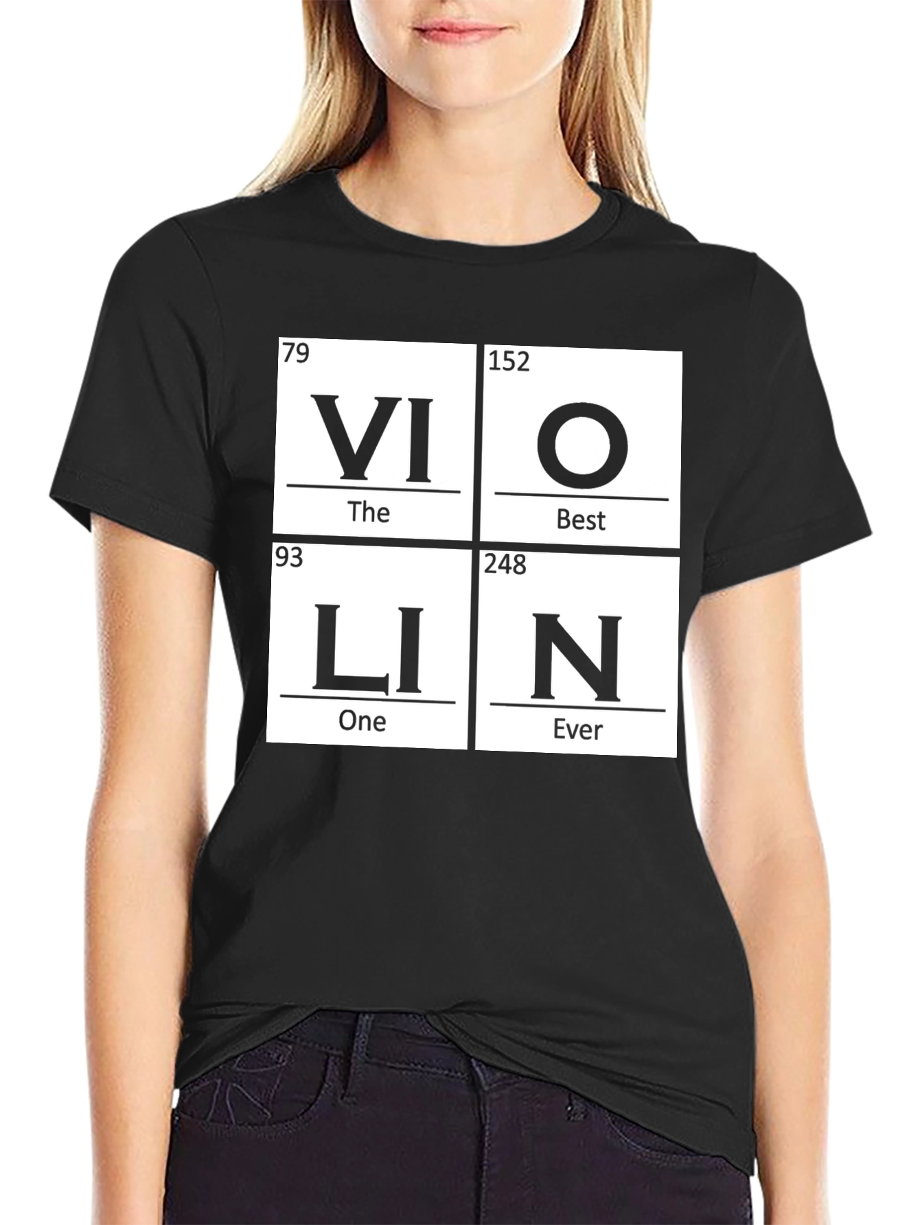 Violin Periodic Table Funny Music T-Shirt