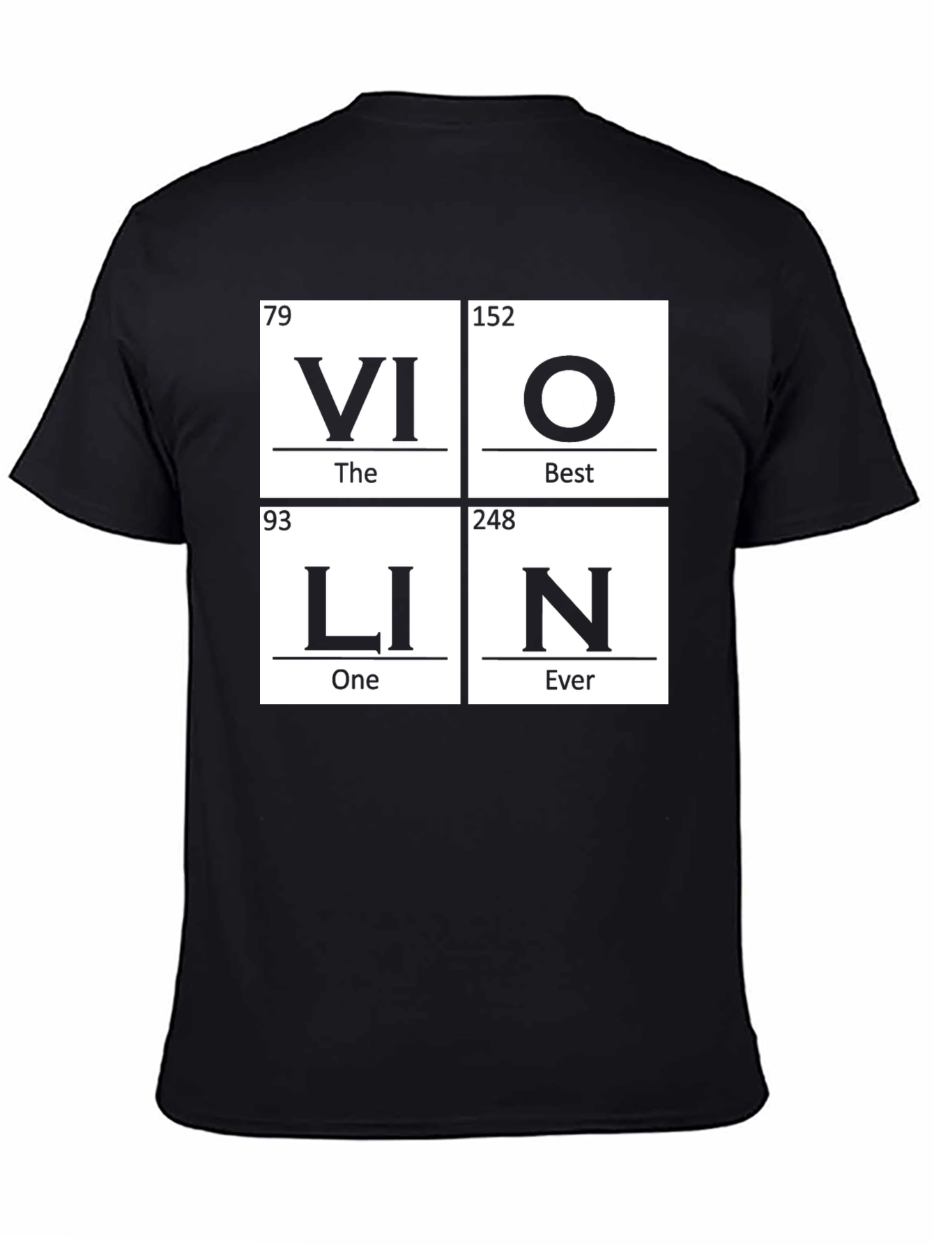 Violin Periodic Table Funny Music T-Shirt