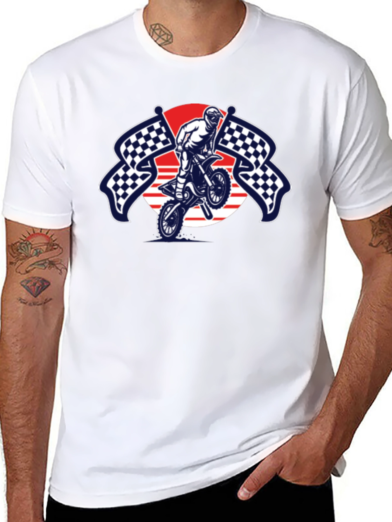 Motocross Graphic Black T-Shirt