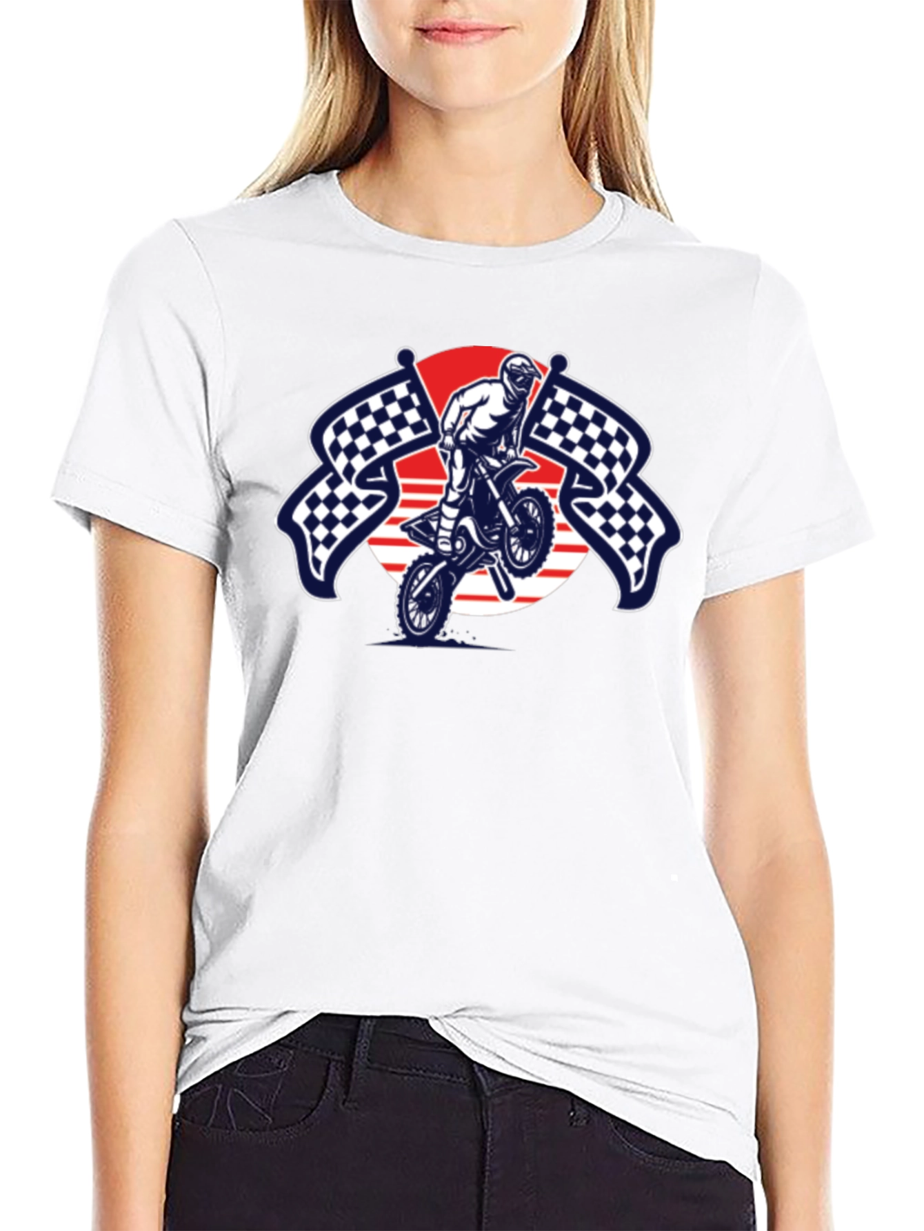 Motocross Graphic Black T-Shirt