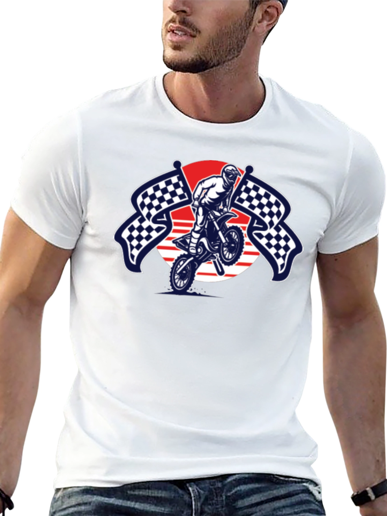 Motocross Graphic Black T-Shirt