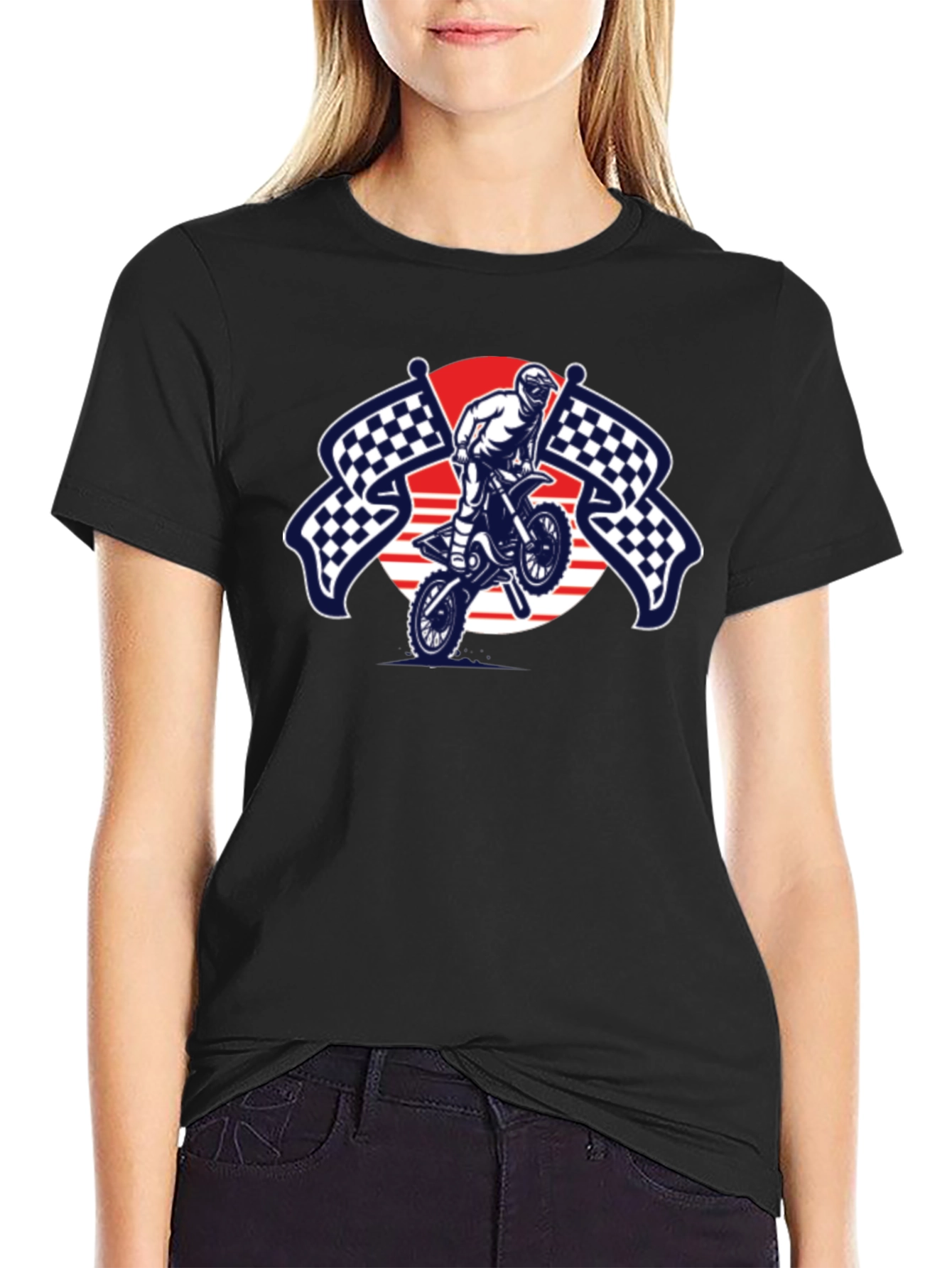 Motocross Graphic Black T-Shirt
