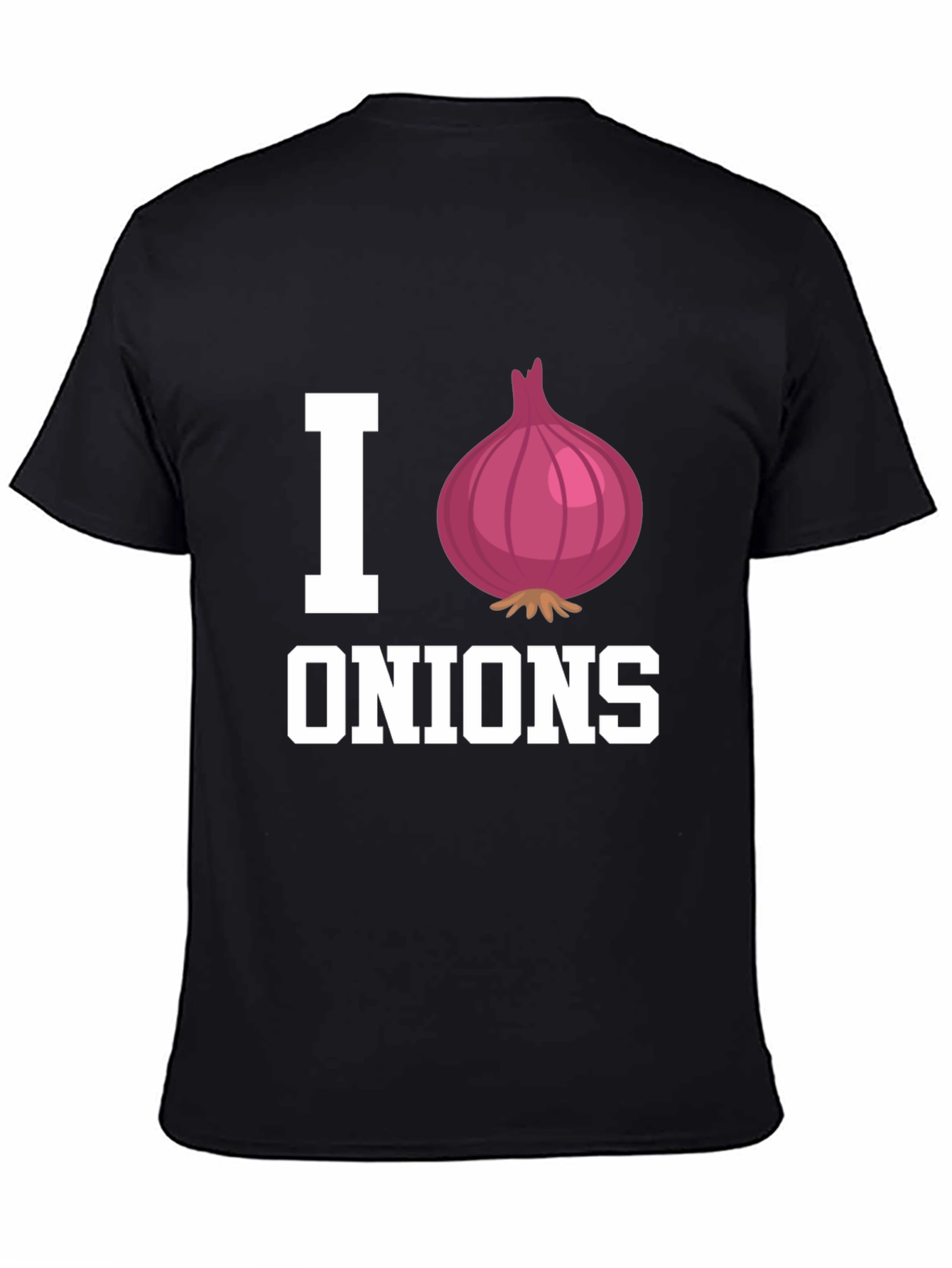 I Love Onions Black Graphic Tee