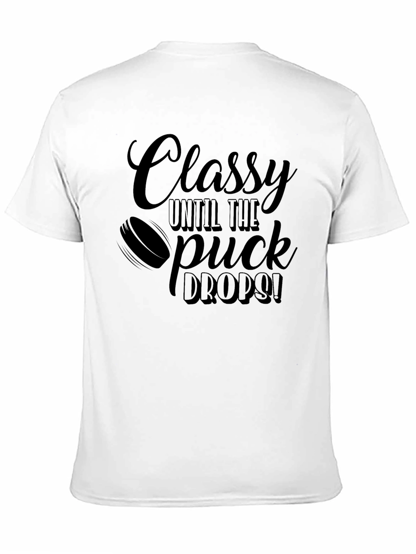 Classy Hockey Fan Black T-Shirt