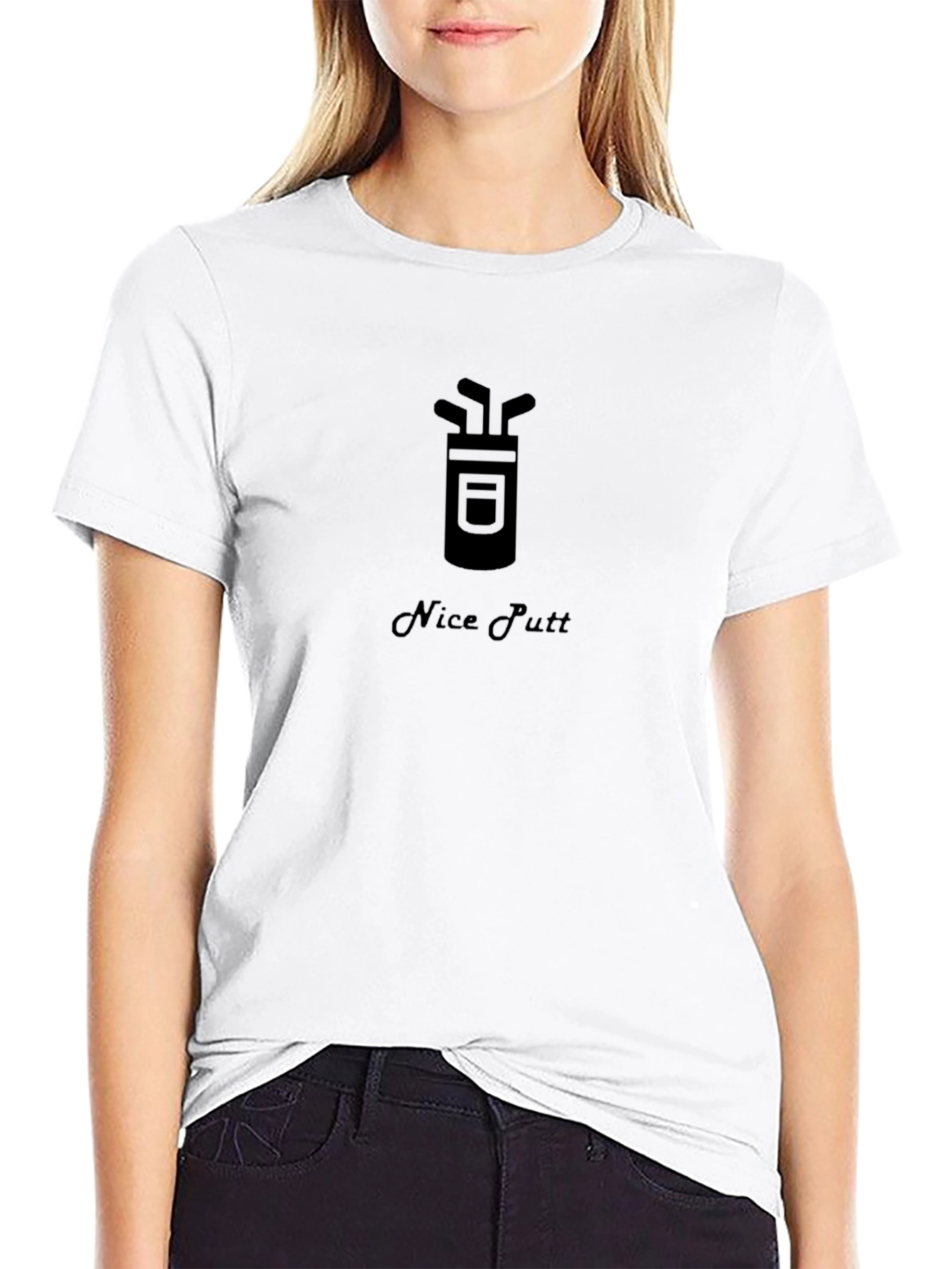 Nice Putt Golf T-Shirt - Black