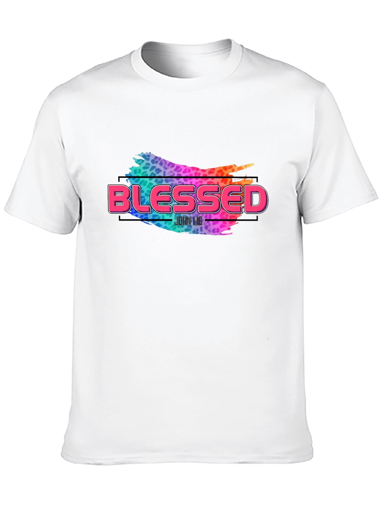 Blessed Graphic Print Black T-Shirt