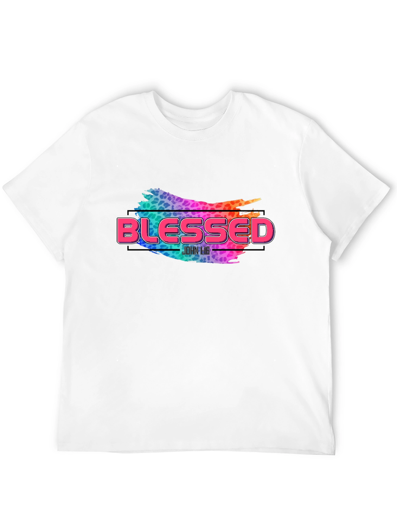 Blessed Graphic Print Black T-Shirt