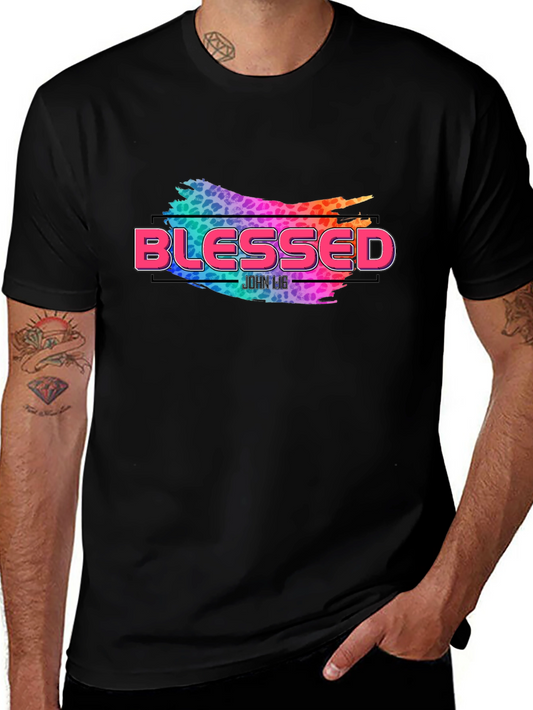 Blessed Graphic Print Black T-Shirt