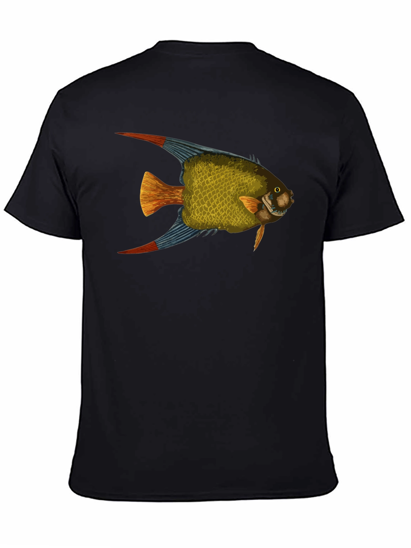 Fish Graphic Black T-Shirt