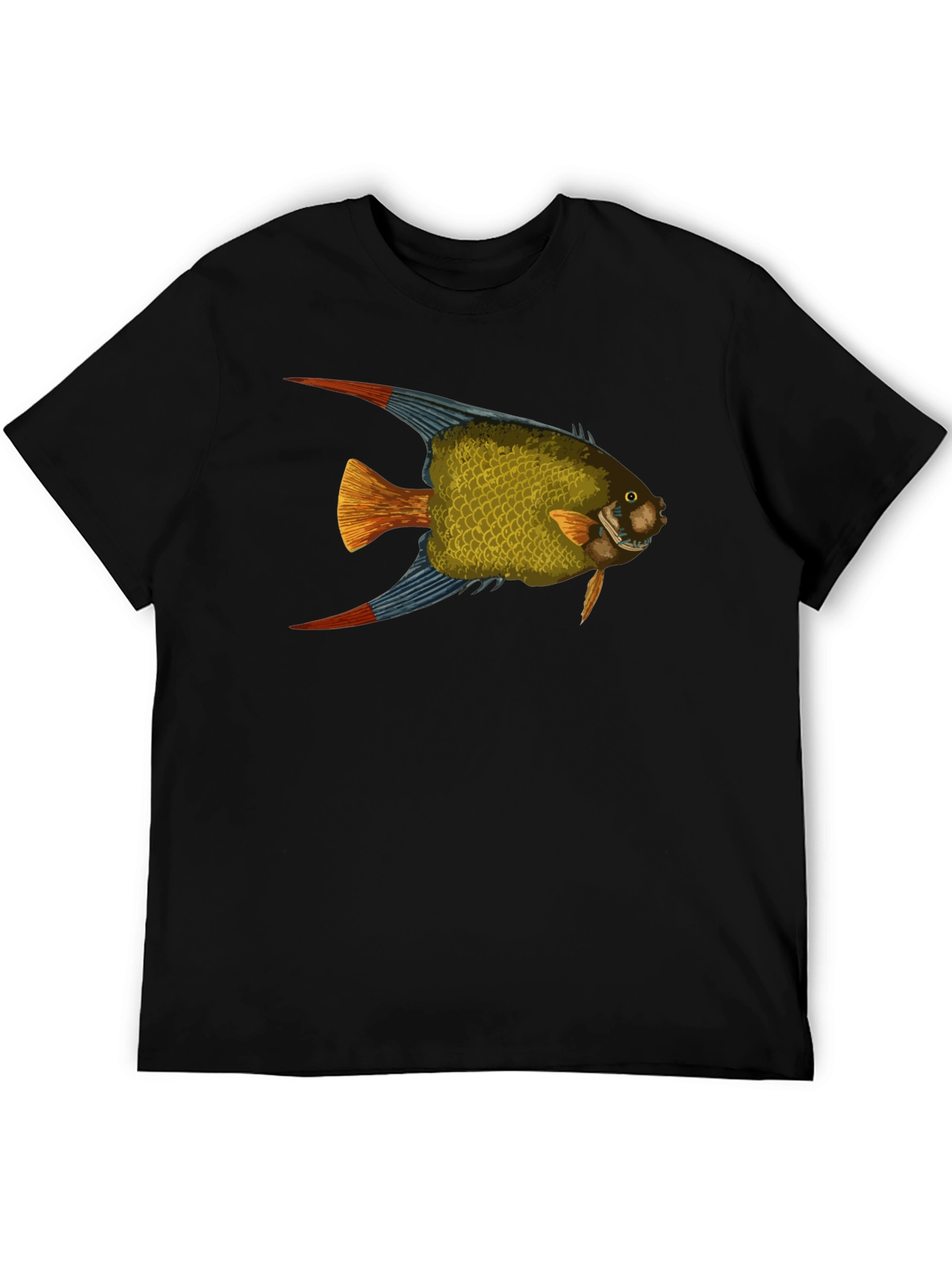 Fish Graphic Black T-Shirt