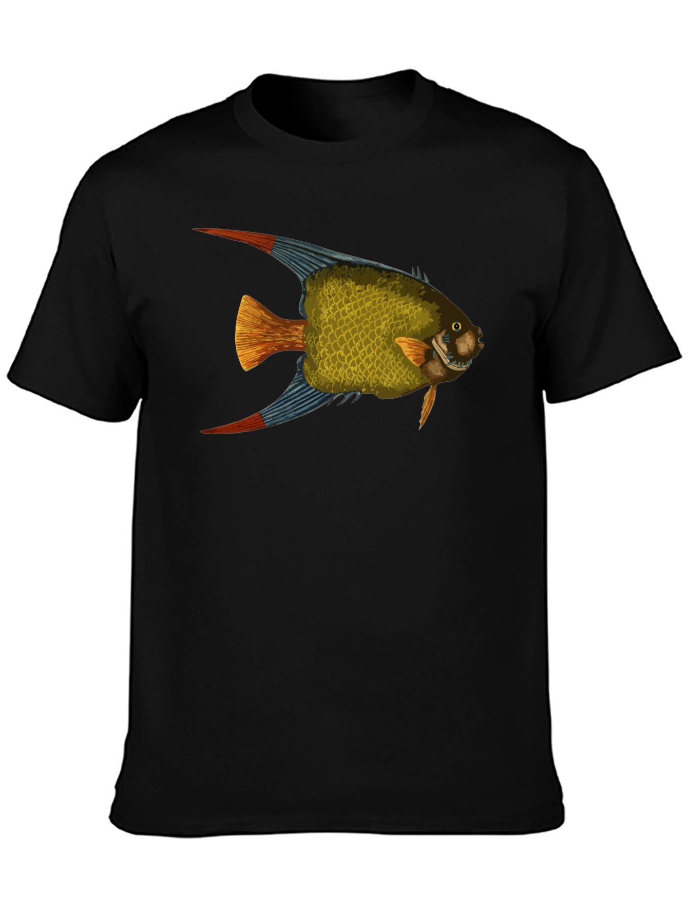 Fish Graphic Black T-Shirt