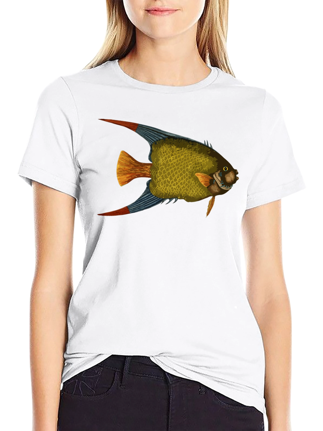 Fish Graphic Black T-Shirt