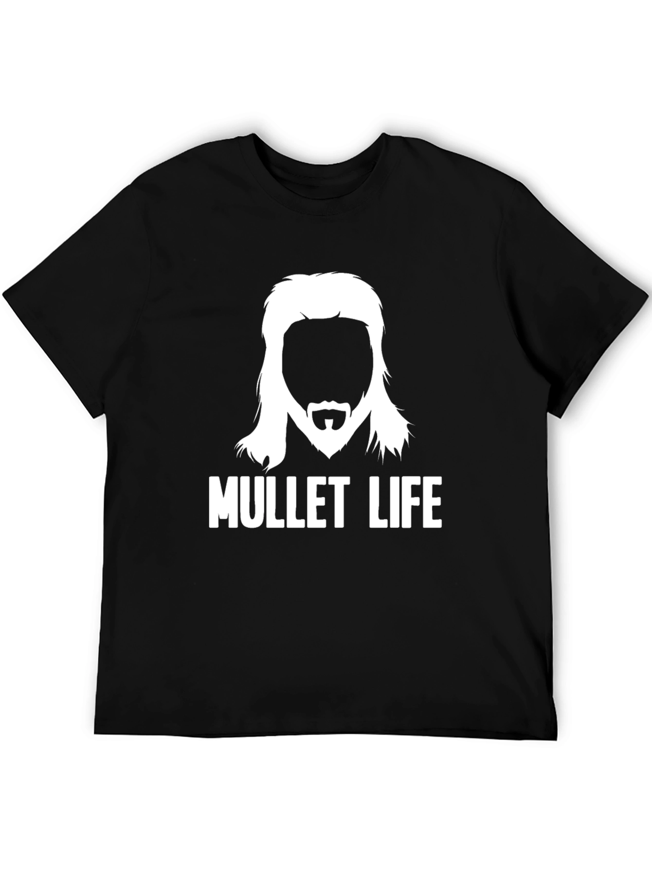 Mullet Life Graphic Tee - Retro Haircut Humor